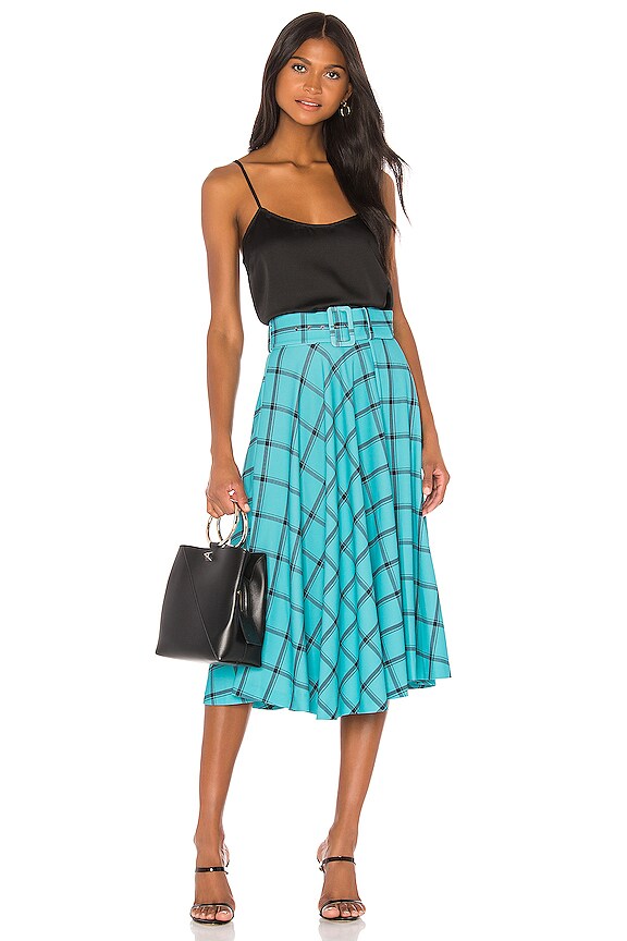 Alice + Olivia Parcell Flared Midi Skirt size 4