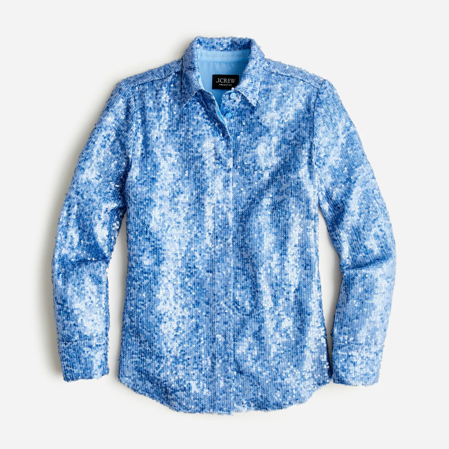 J. Crew Collection Classic-Fit Sequin Shirt size 6