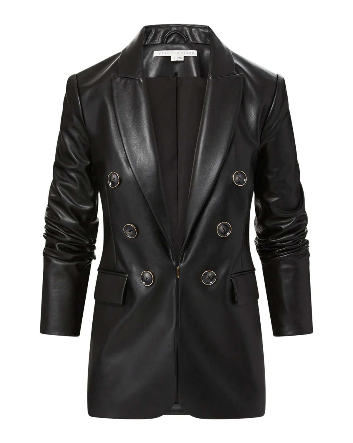 Veronica Beard Beacon Vegan Leather Dickey Jacket size 8