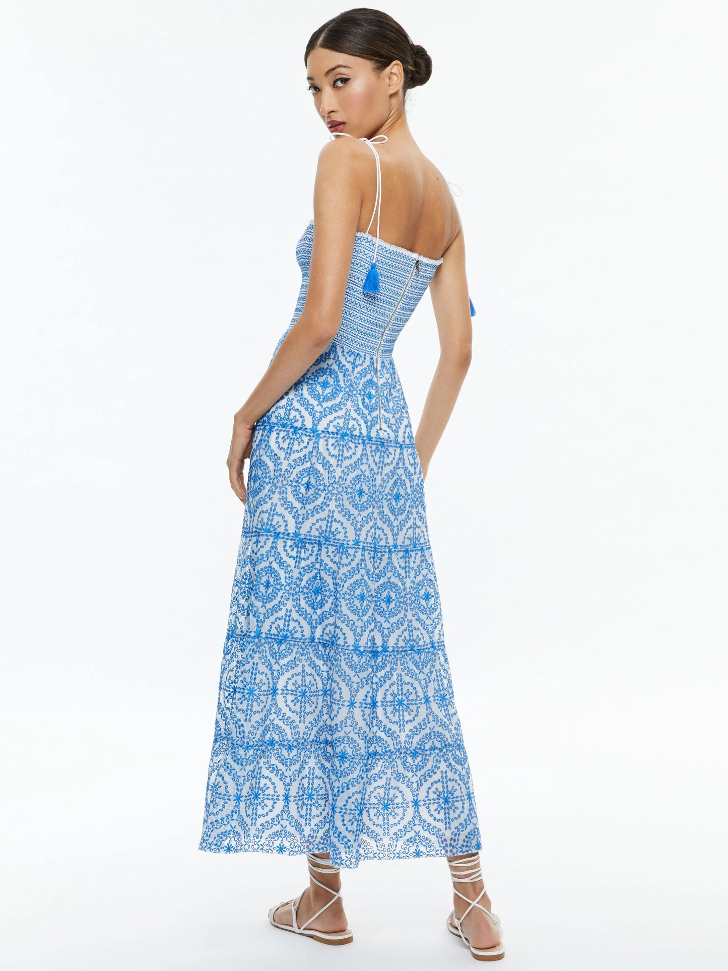 Alice and Olivia Marna Tiered Midi Dress size 2