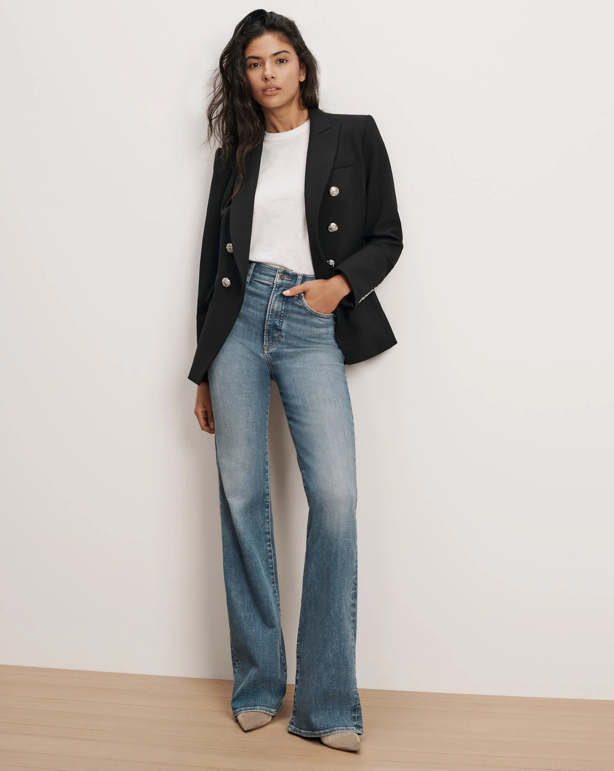 Veronica Beard Miller Dickey Blazer Jacket in Black size 0