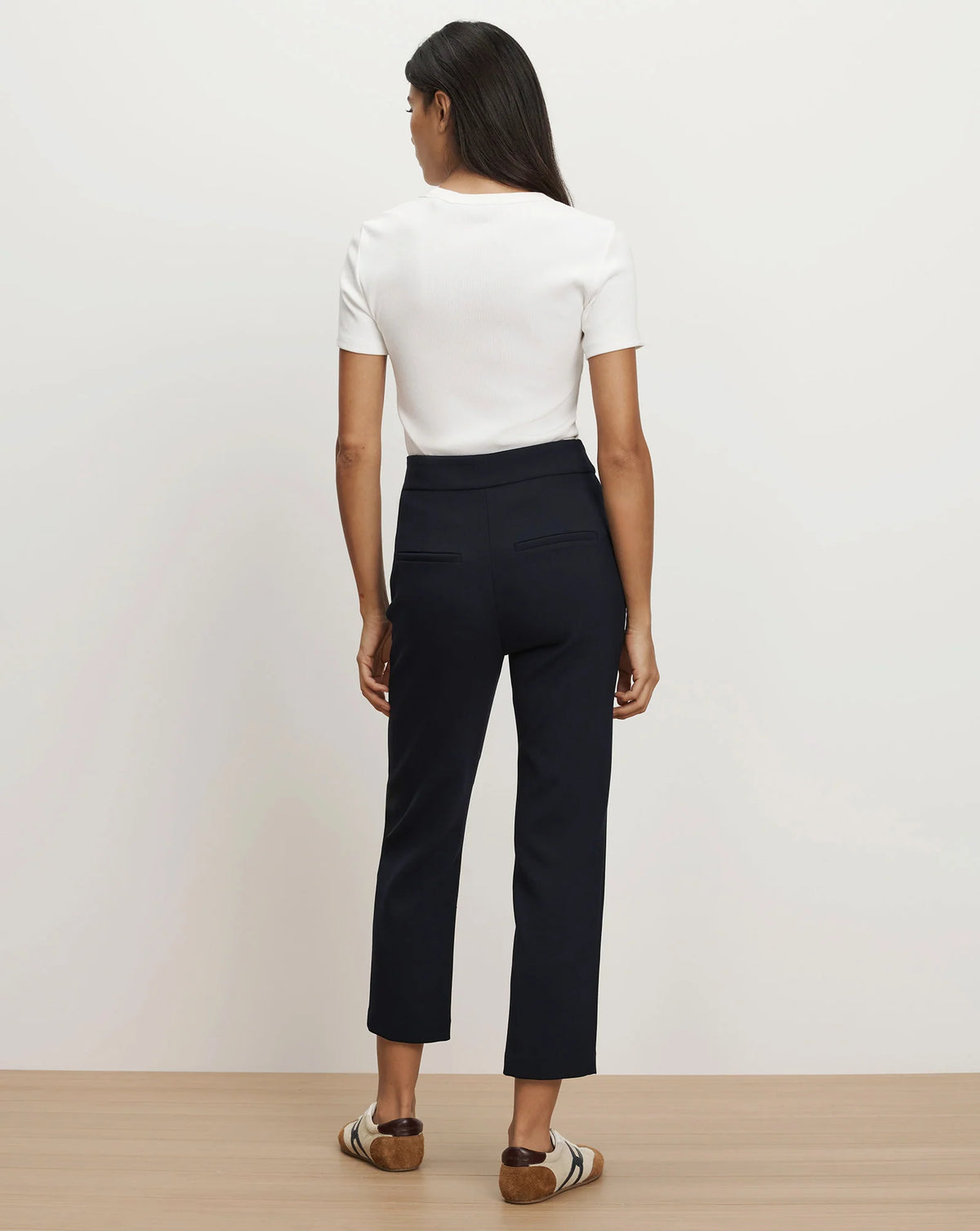 Veronica Beard Renzo Crest Button Pants in Navy Silver Buttons size 12