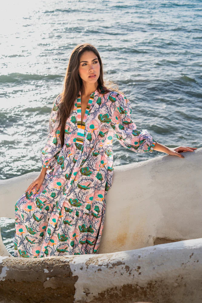 Bindu Floral Maxi Dress size L