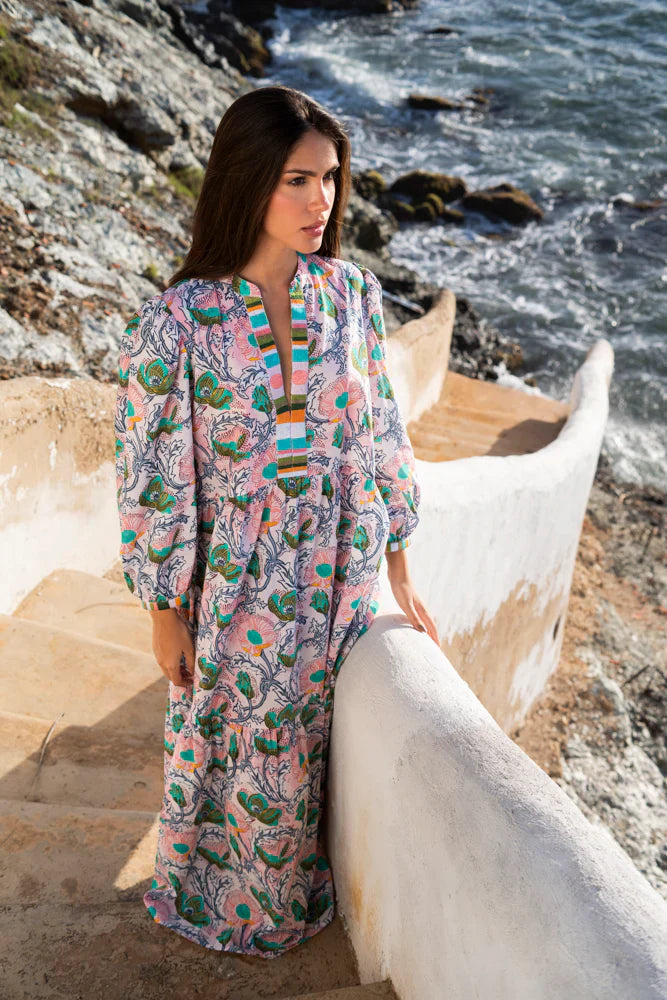 Bindu Floral Maxi Dress size L