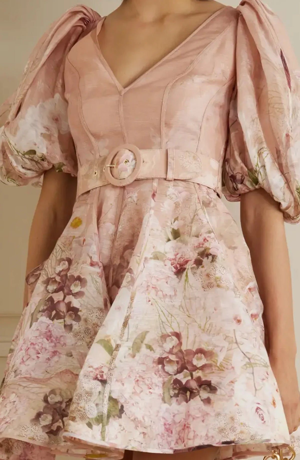 Zimmermann Dancer Puff Sleeve Mini Dress size 0 US 4