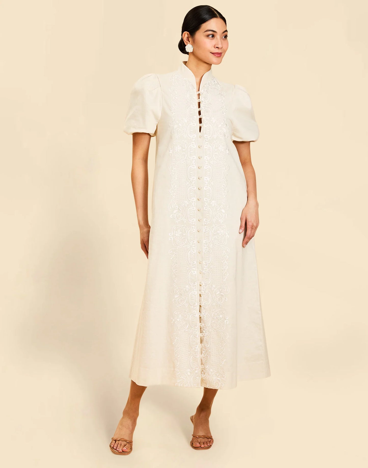 Mestiza Eliana Barong Midi Dress size L