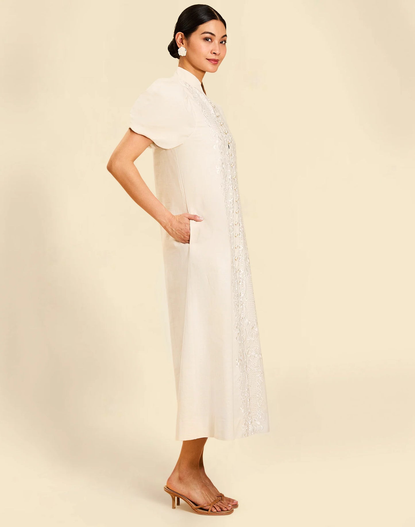 Mestiza Eliana Barong Midi Dress size L