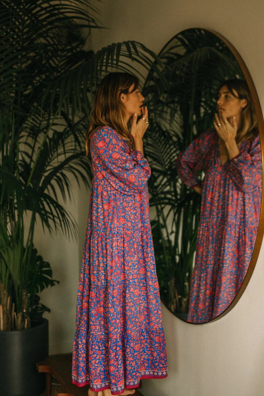 Natalie Martin Briana Floral Maxi Dress size M