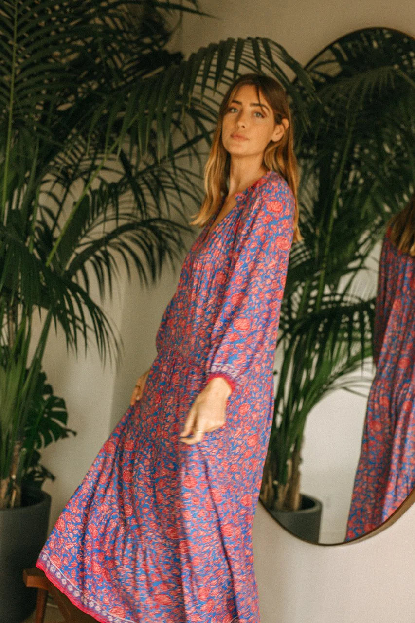 Natalie Martin Briana Floral Maxi Dress size M