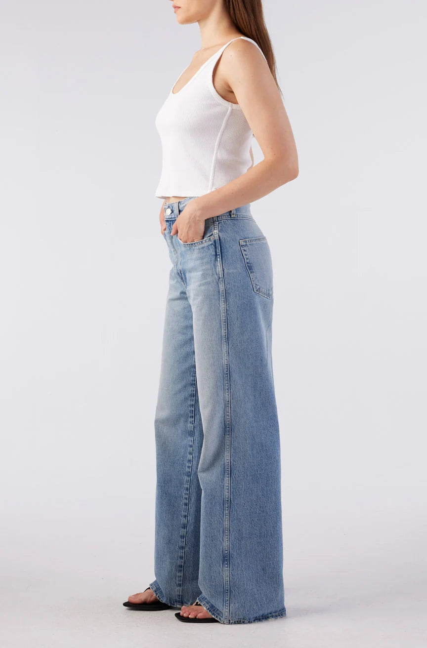 Amo Frida High Rise Wide Leg Long Inseam in Mystical size 24