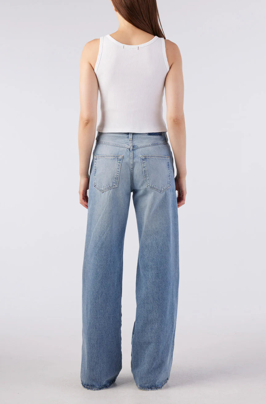 Amo Frida High Rise Wide Leg Long Inseam in Mystical size 24