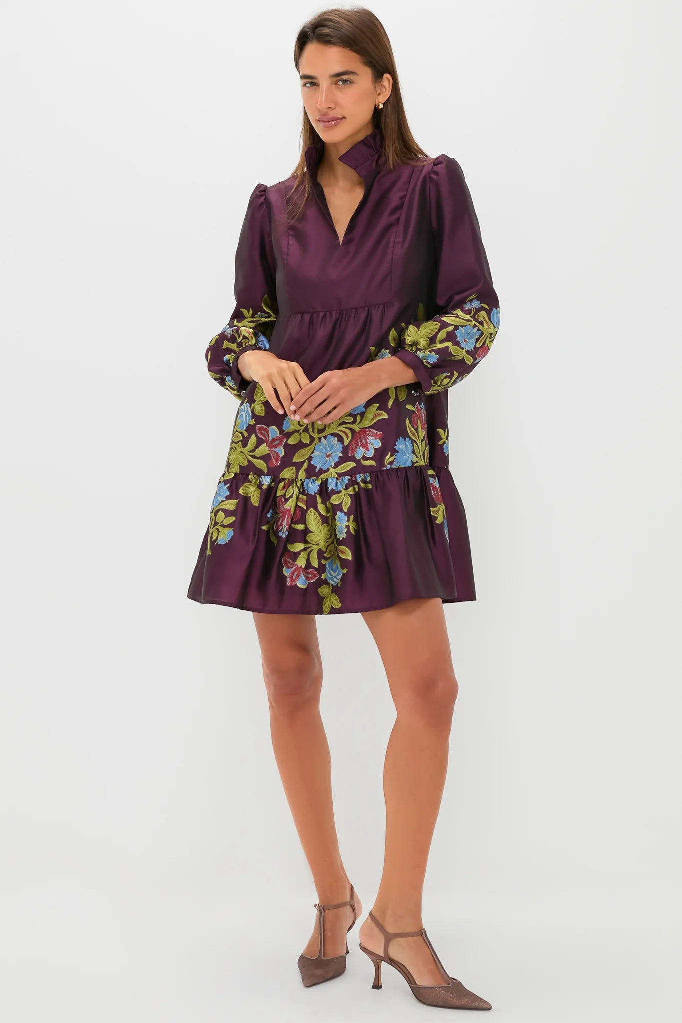 Tuckernuck Winetasting Dianthus Jacquard Palmerston Dress size L