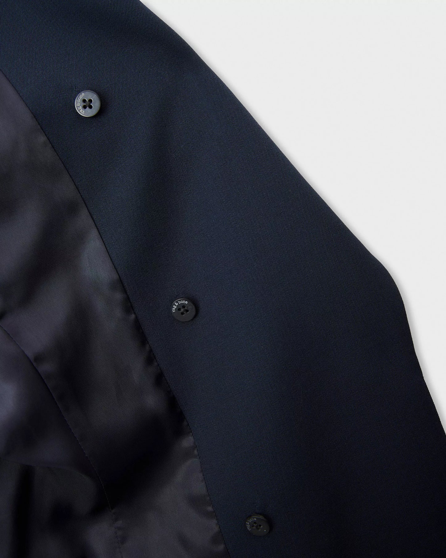 Rag and Bone Frank Navy Mixed-Media Blazer size 2