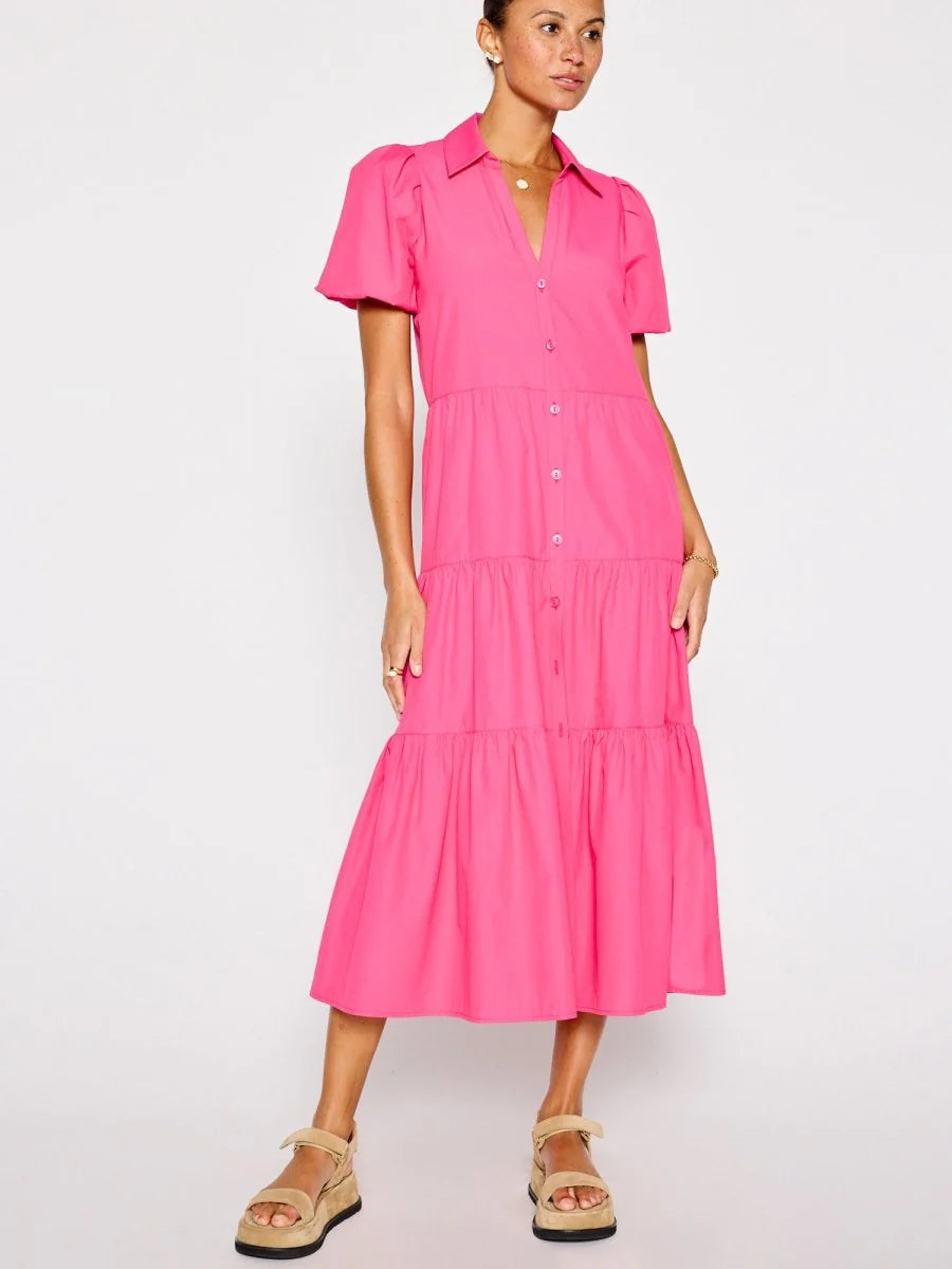 Brochu Walker Hot Pink Havana Dress size L