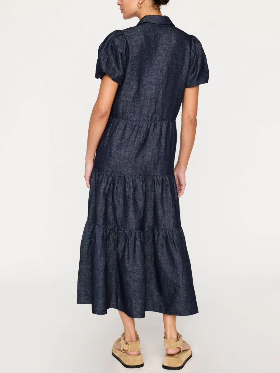 Brochu Walker The Havana Indigo Denim Dress size XS