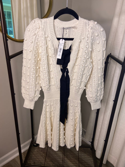 Alice and Olivia Kitty Bows Sweater Dress size S