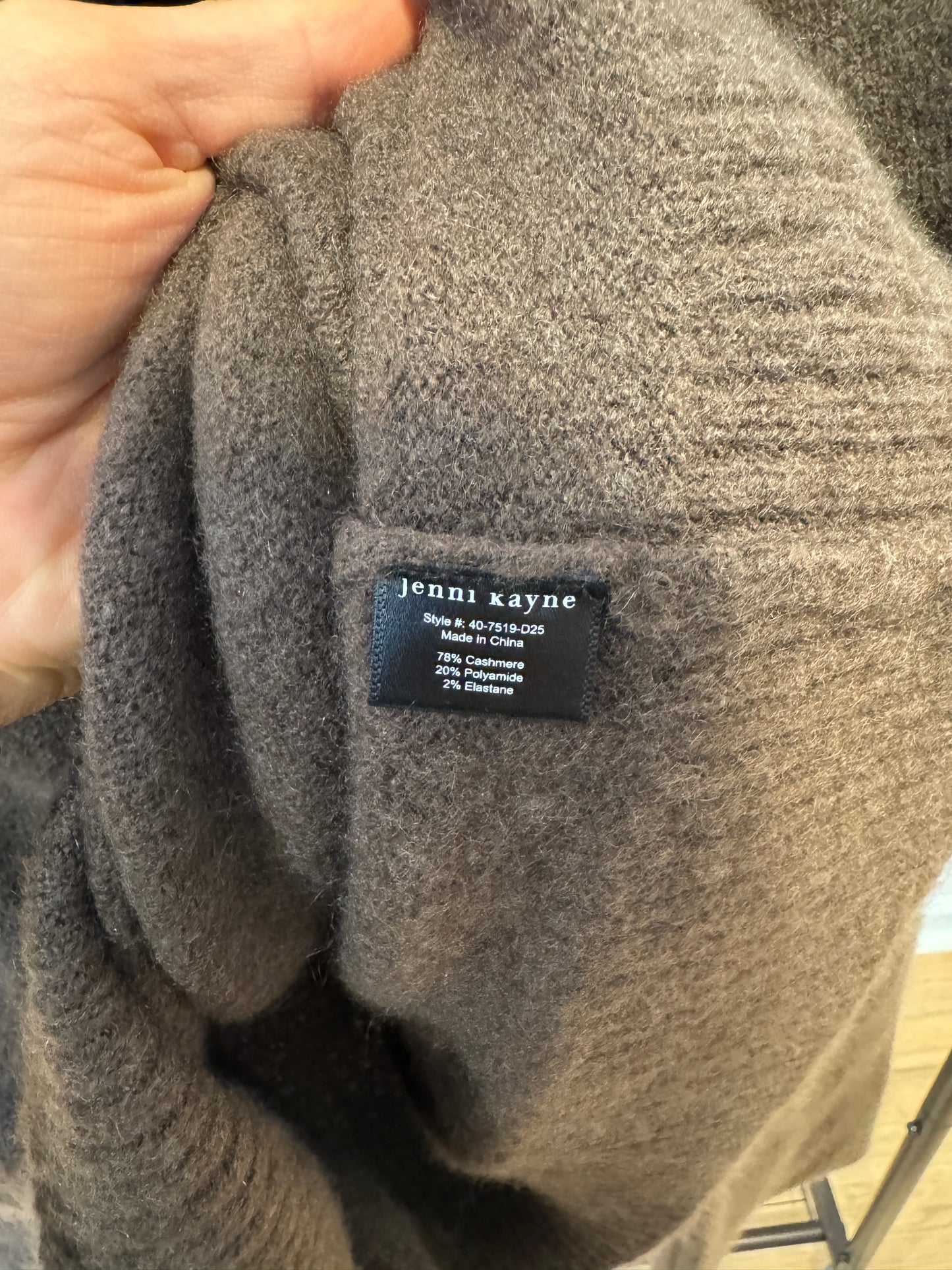 Jenni Kayne Cashmere Stevie Polo in Chocolate size M