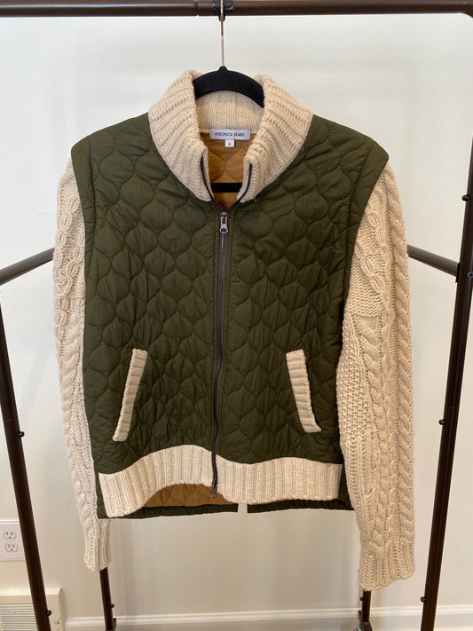 Veronica Beard Patra Mixed Media Jacket size M