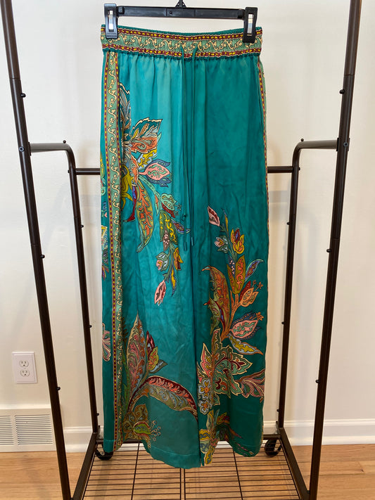 Alemais Franca Drawstring Pants in Silk Satin size US 2