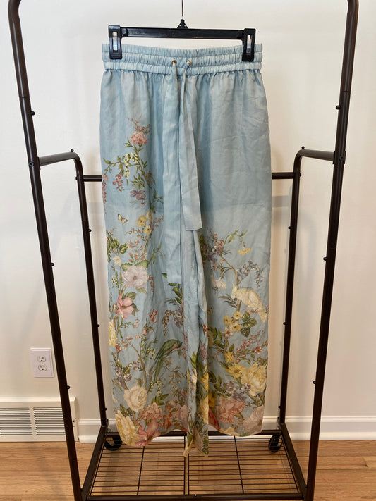 Zimmermann Waverly Printed Silk Pants size US 6