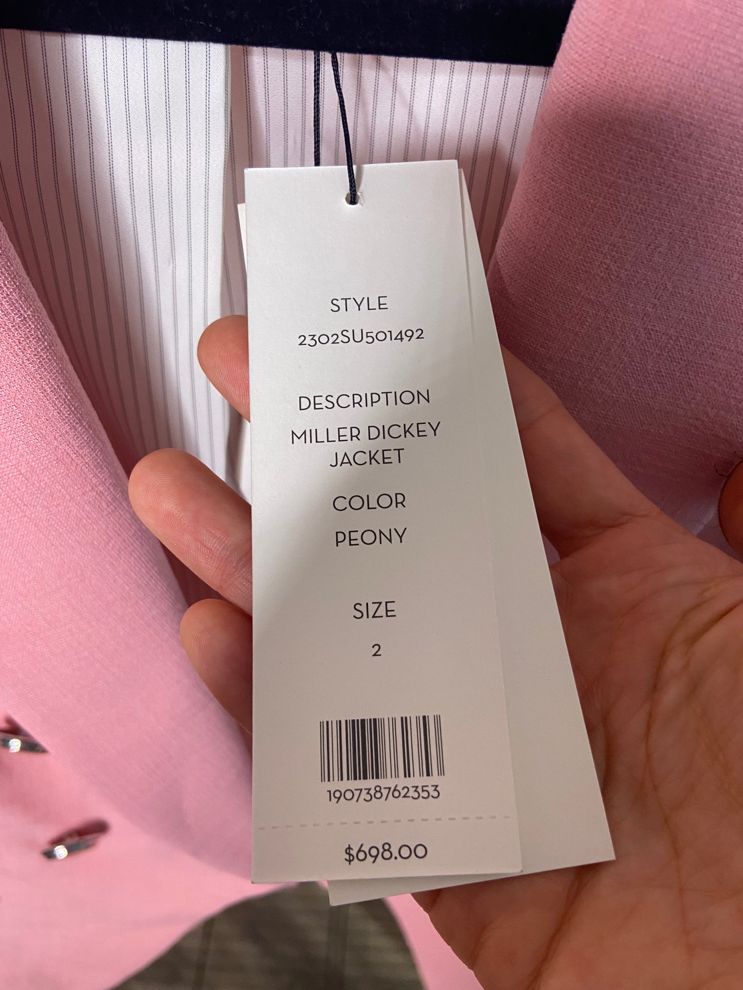 Veronica Beard Miller Dickey Jacket size 2