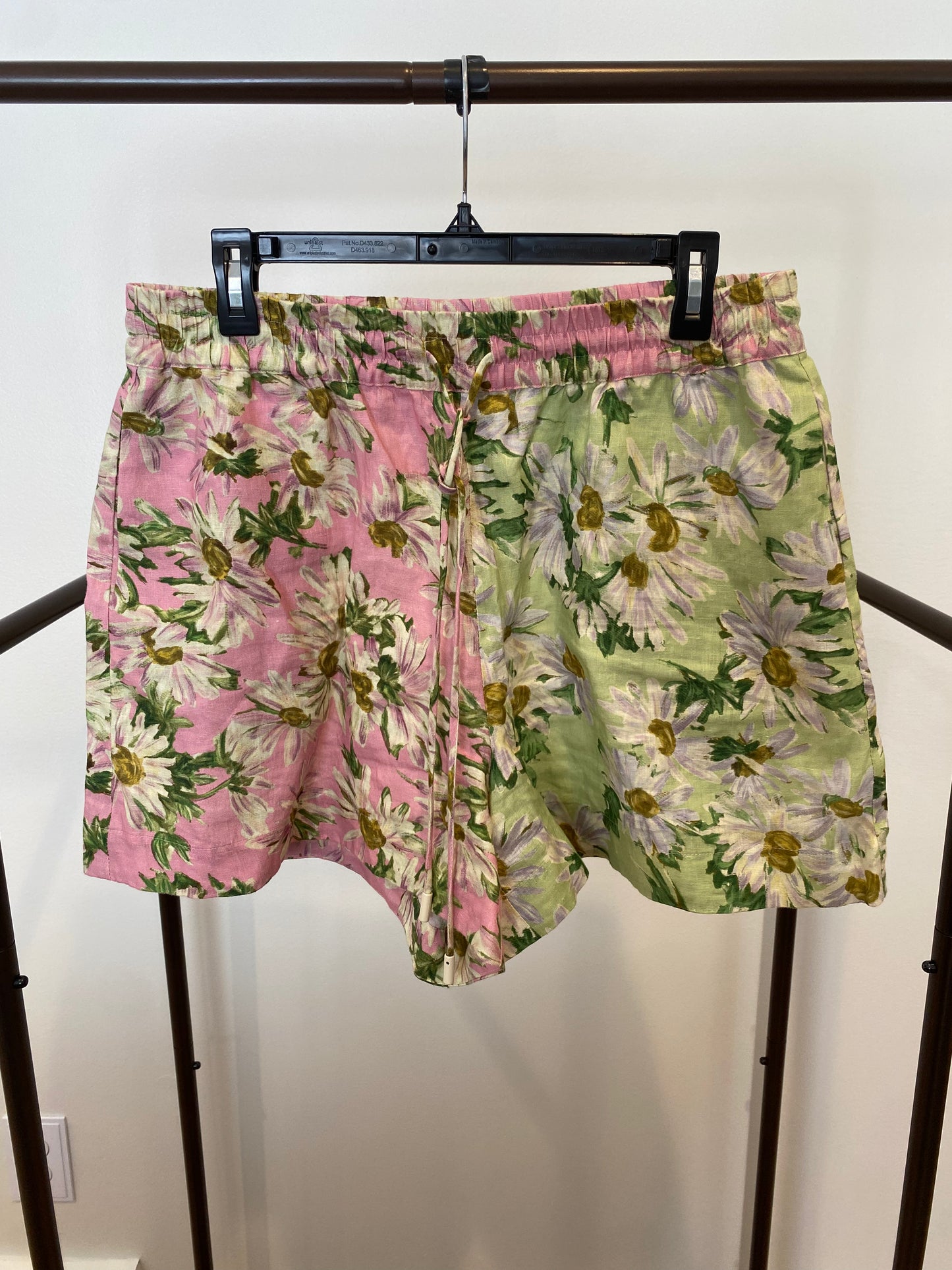 Alemais Astra Floral Linen Shirt and Shorts Set size US 10