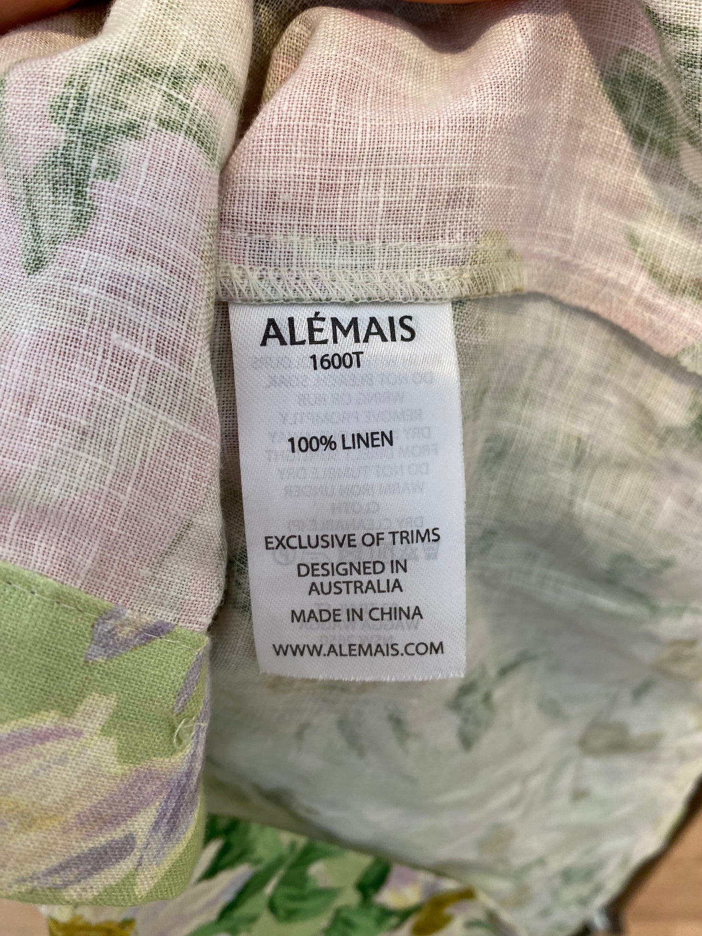 Alemais Astra Floral Linen Shirt and Shorts Set size US 10