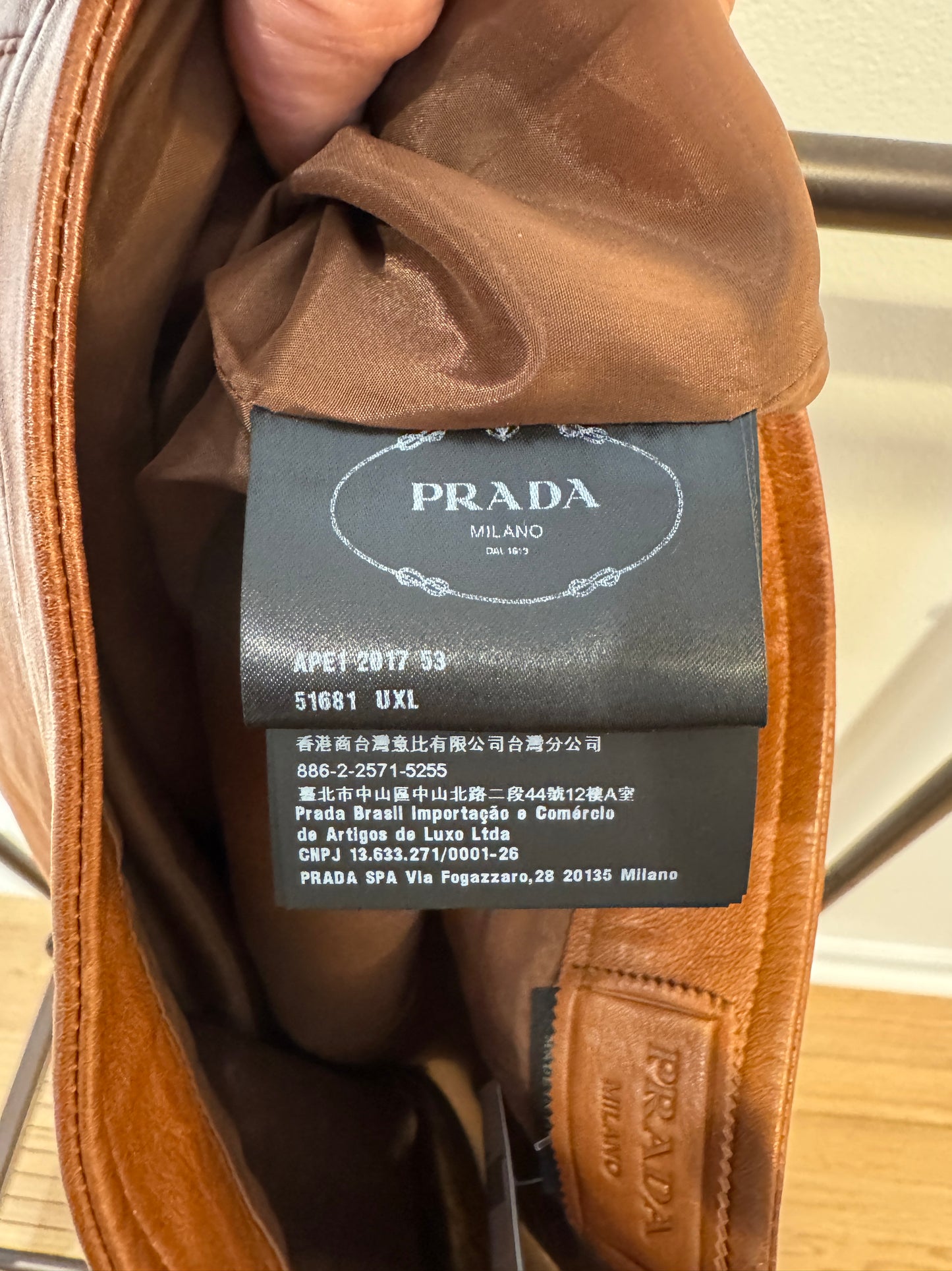 Prada Nappa Leather A-Line Skirt size 44 - US 8