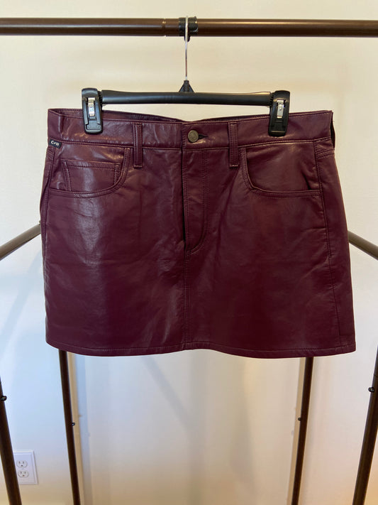 Citizens of Humanity Beatnik Mini Skirt Recycled Leather size 29