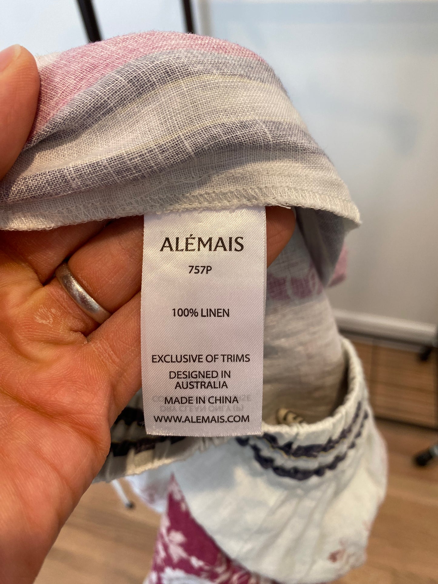 Alemais Marlow Linen Wide Leg Pants size US 6
