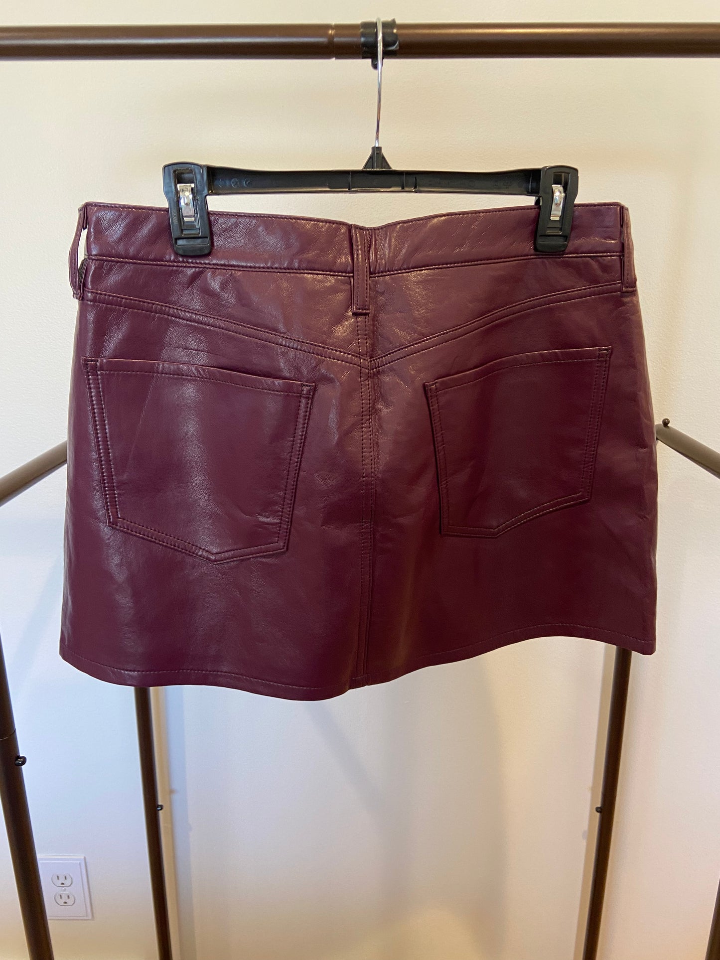 Citizens of Humanity Beatnik Mini Skirt Recycled Leather size 29