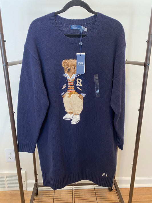 Polo Ralph Lauren Bear Sweater Dress size M