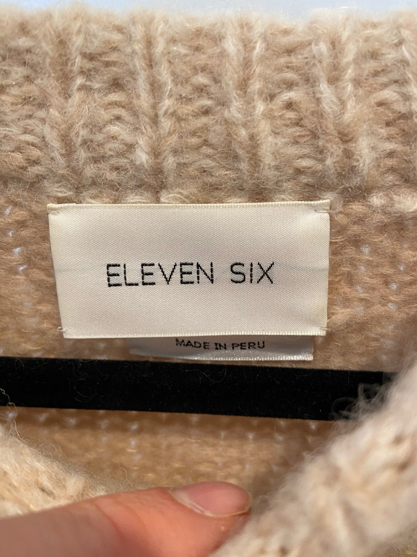 Eleven Six Joy Ombre Crew Neck Alpaca Sweater size L