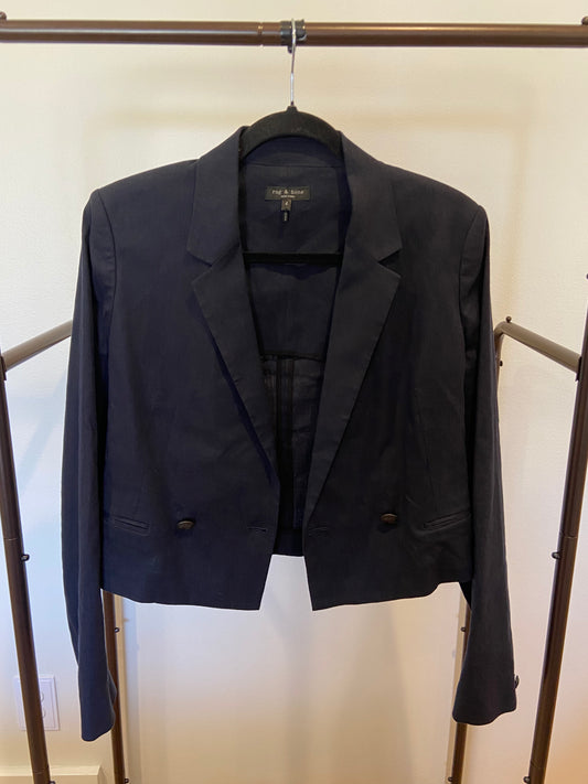 Rag and Bone Josie Linen Blend Blazer size 4