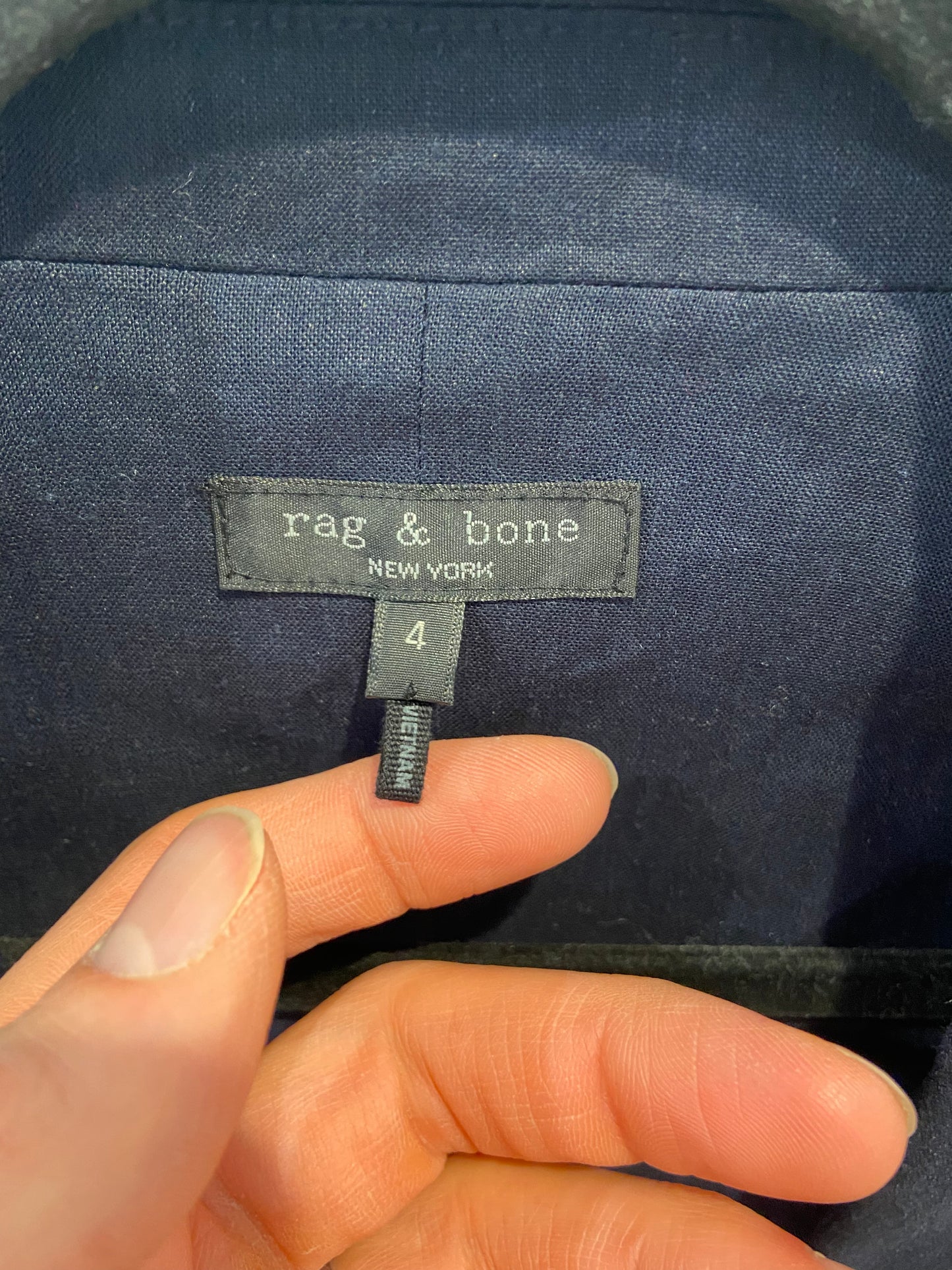 Rag and Bone Josie Linen Blend Blazer size 4