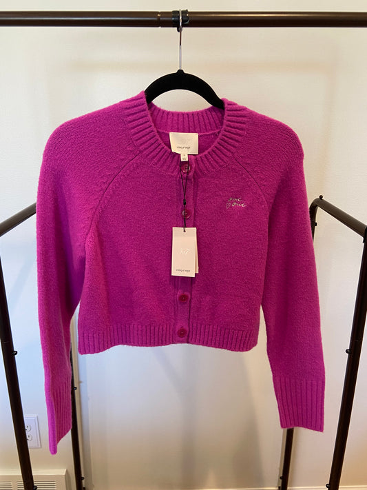 Cinq a Sept Oui Oui Cropped Cardigan size S