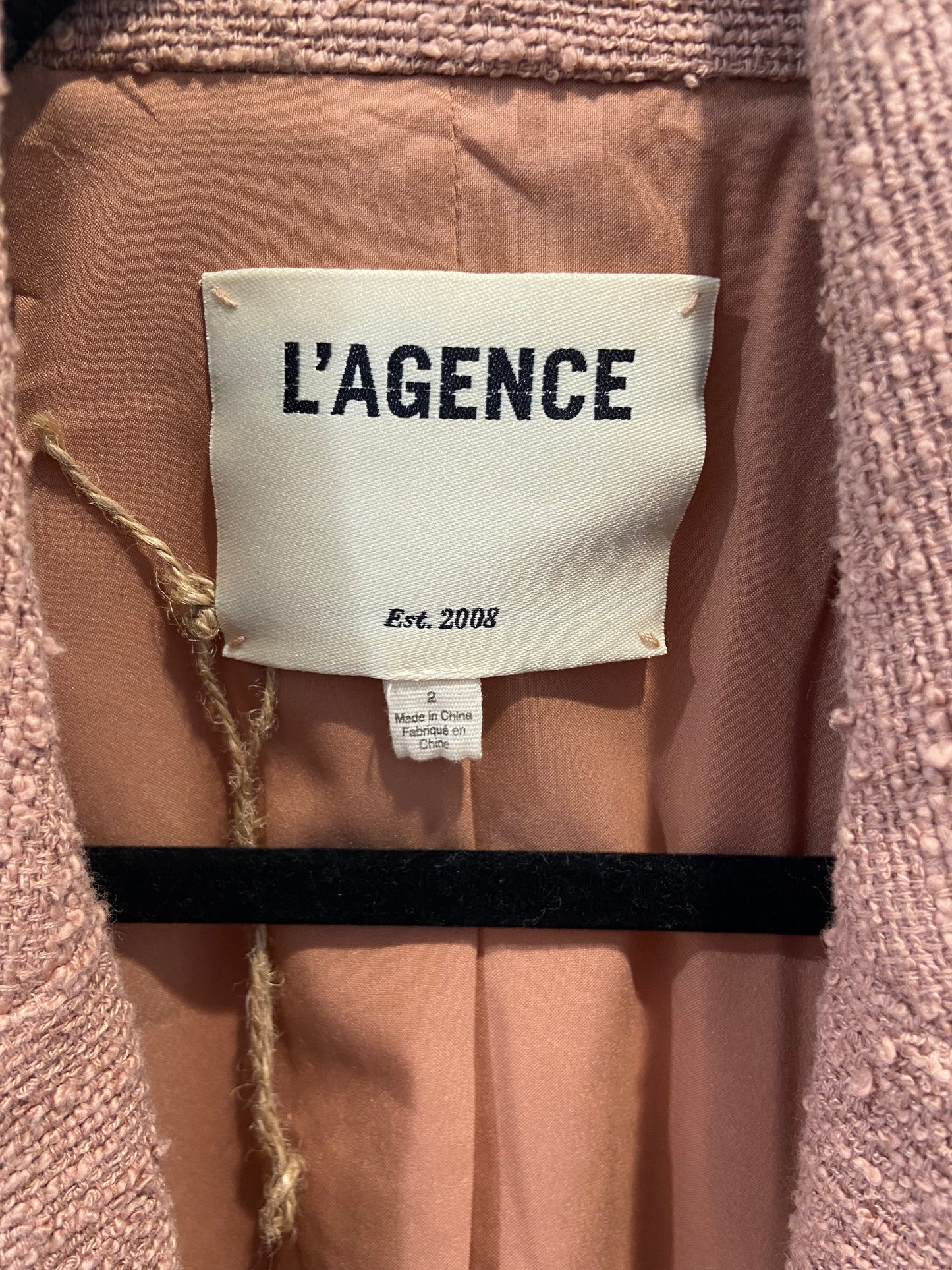 L'Agence Brooke Double Breasted Crop Blazer size 2