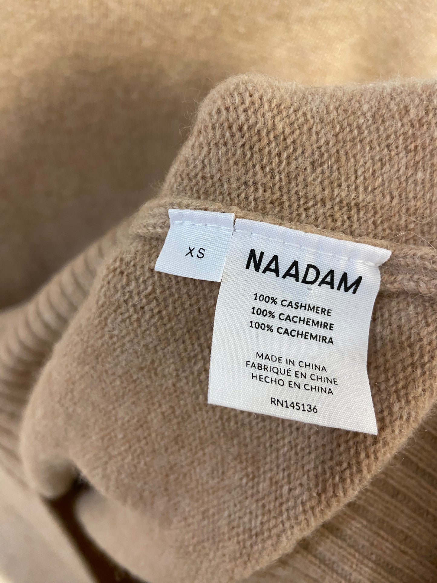 Naadam Luxe Cashmere Oversized Crewneck Sweater size XS