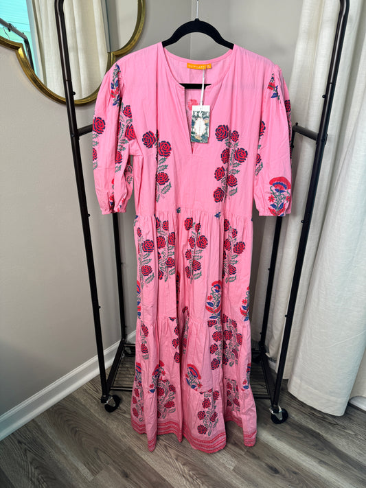 Oliphant Puff Sleeve Maxi Dress size XL