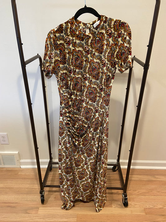 Rabanne Robe Midi Dress in Cachemire size US 8