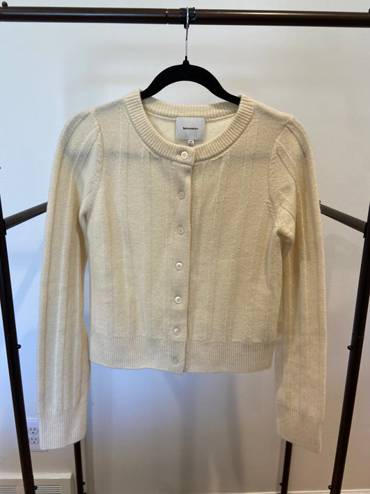Reformation Hannah Regenerative Wool Cardigan size XS