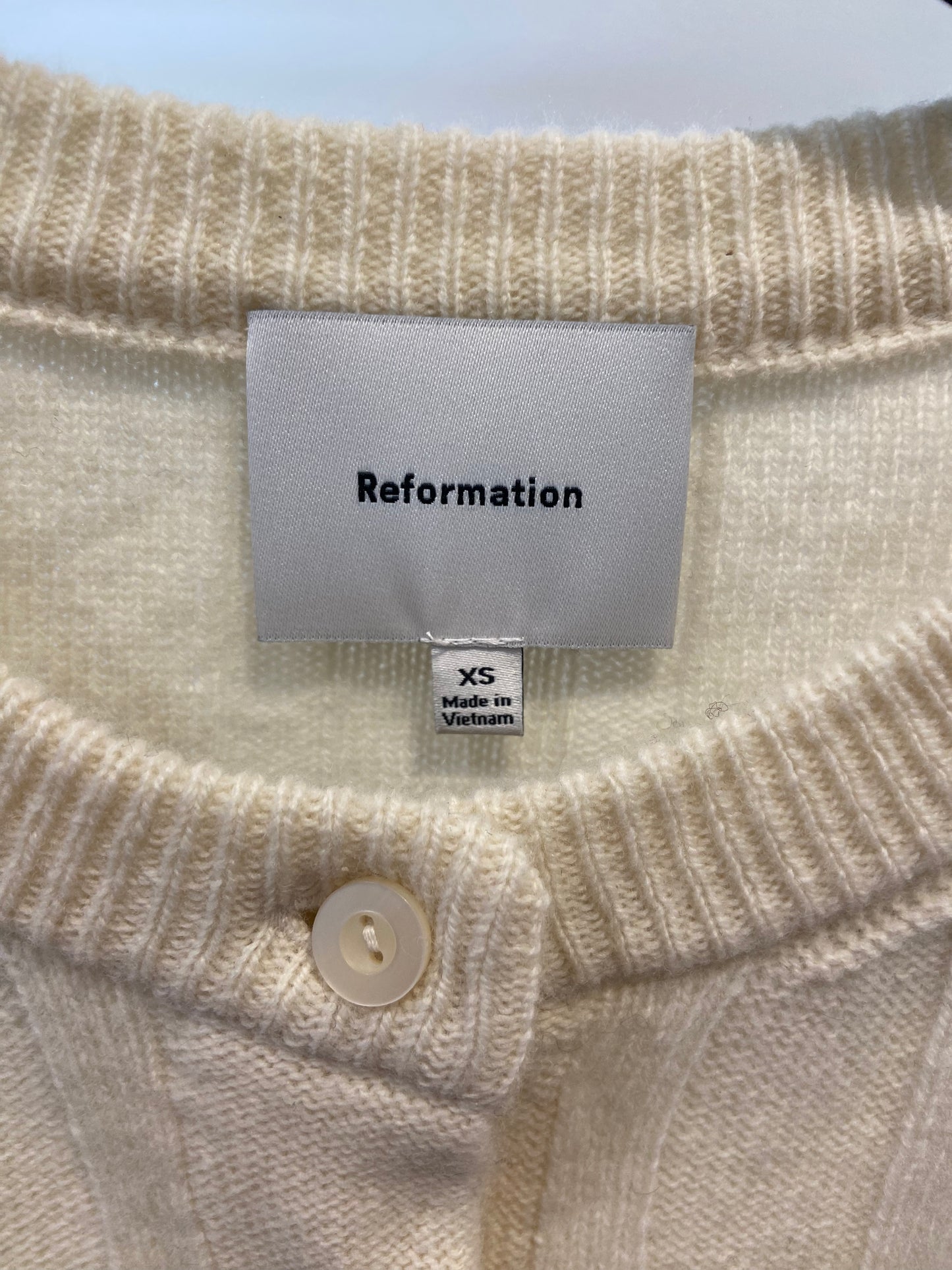Reformation Hannah Regenerative Wool Cardigan size XS
