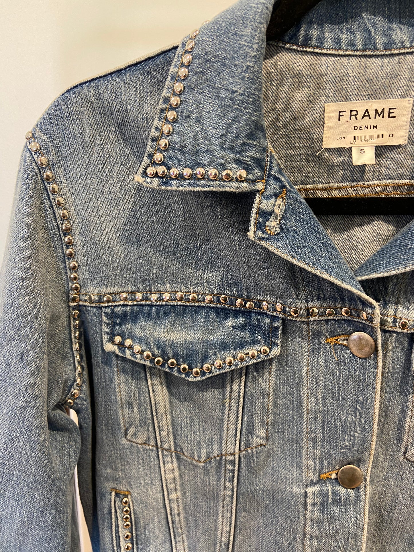 Frame Le Studded Denim Jacket size S