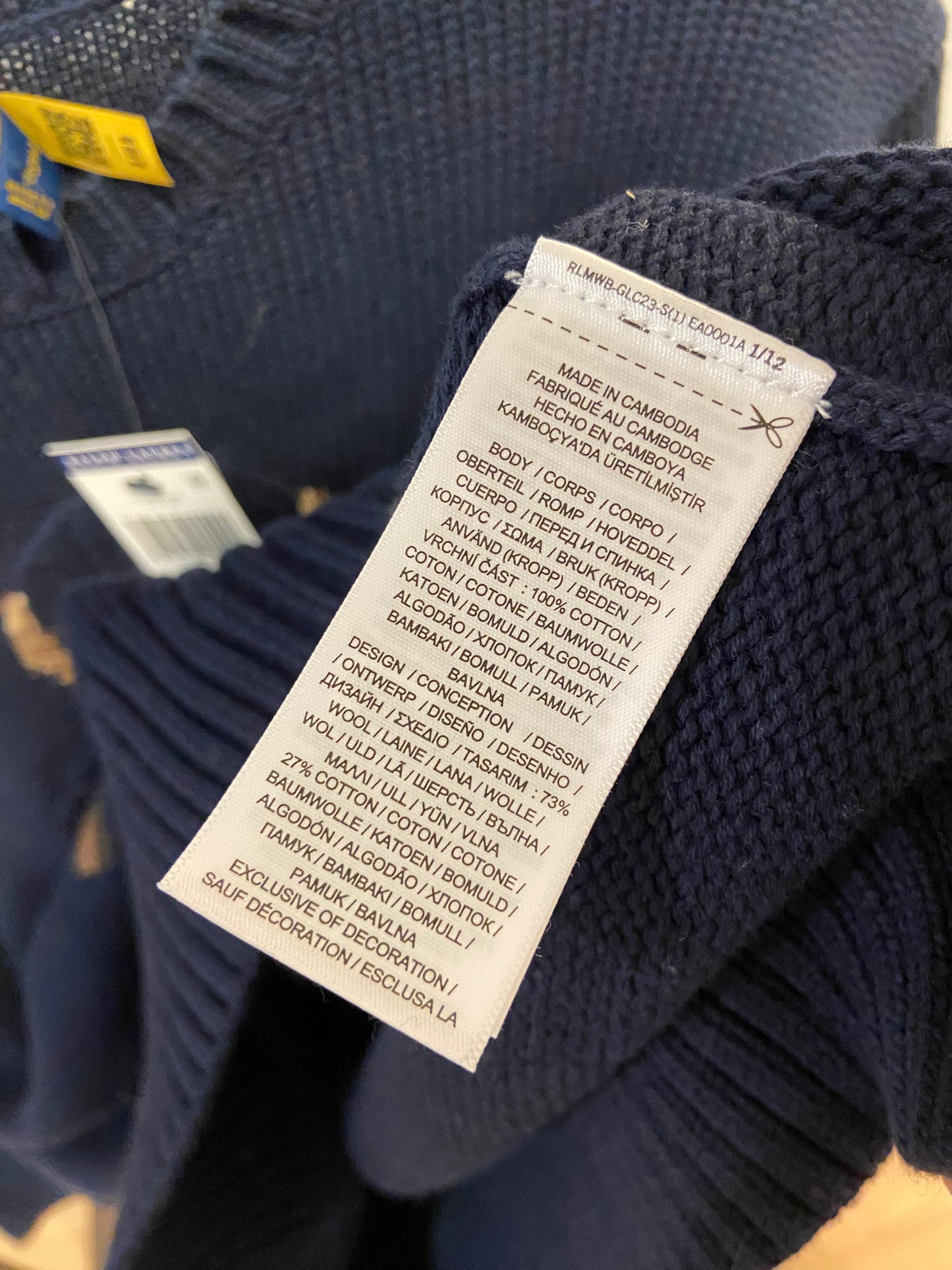 Polo Ralph Lauren Bear Sweater size L