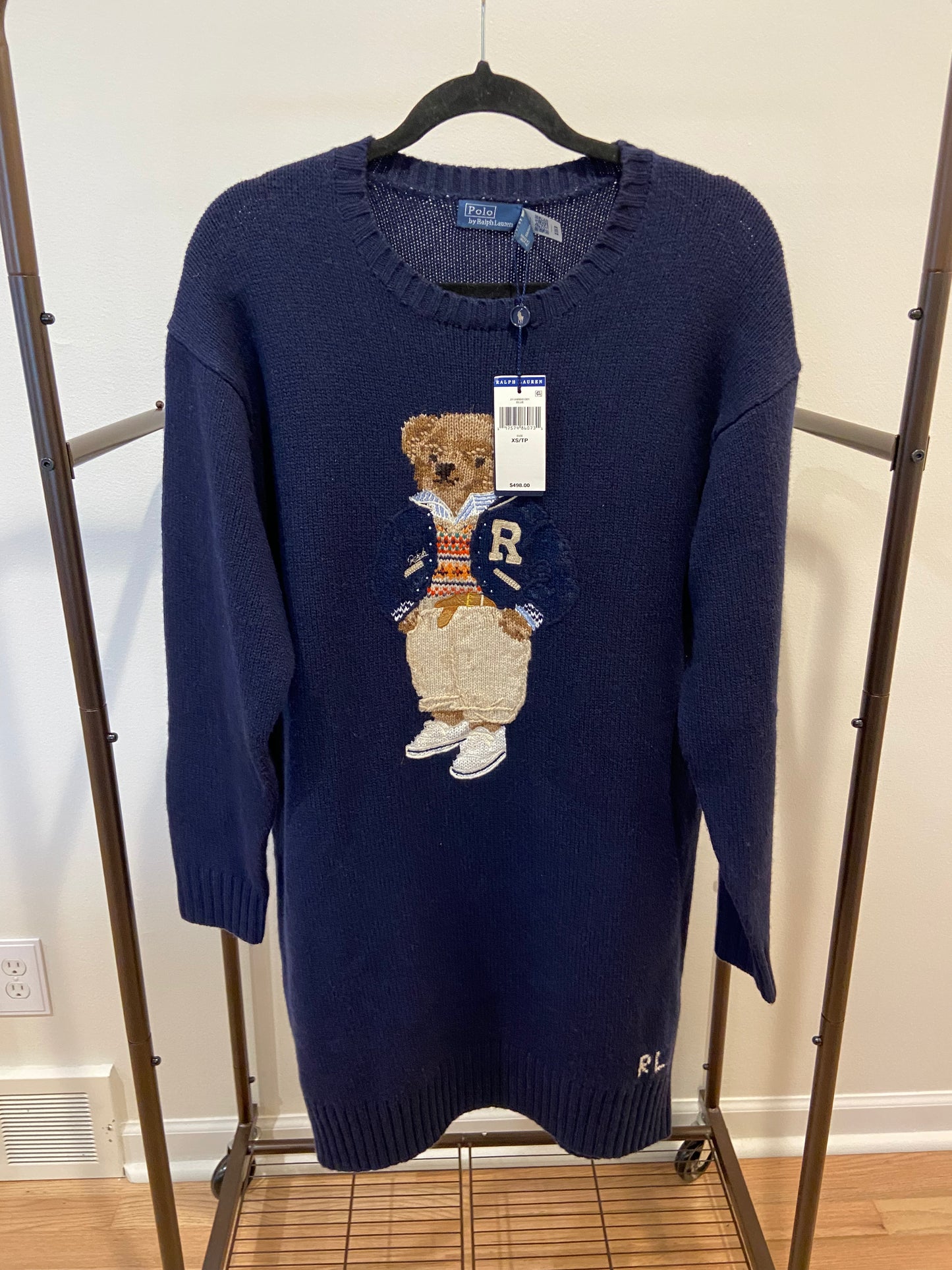 Polo Ralph Lauren Bear Sweater Dress size S