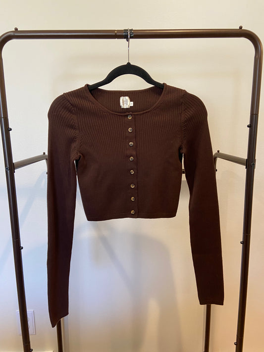 Helsa Ediva Ribbed Cardigan size S