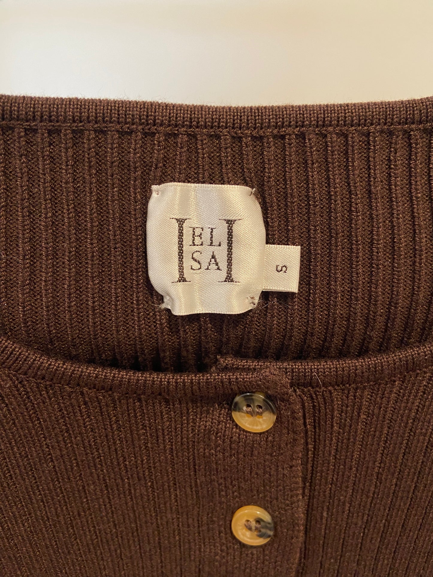 Helsa Ediva Ribbed Cardigan size S