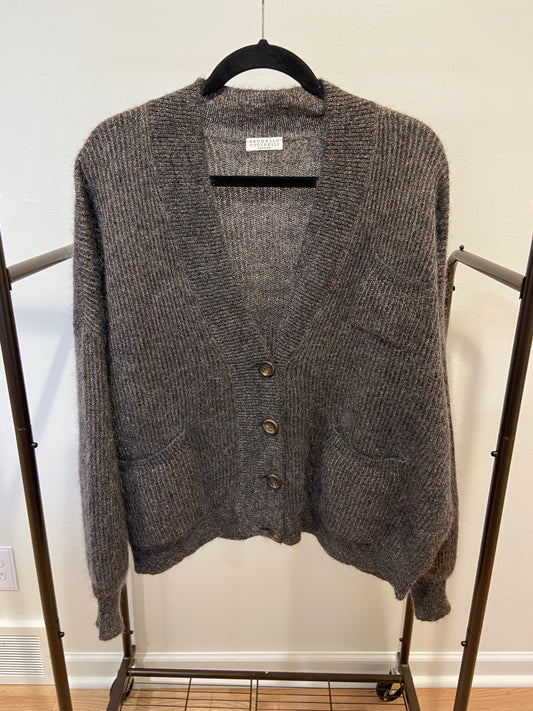 Brunello Cucinelli Mohair and Alpaca Sparkling Cardigan size S
