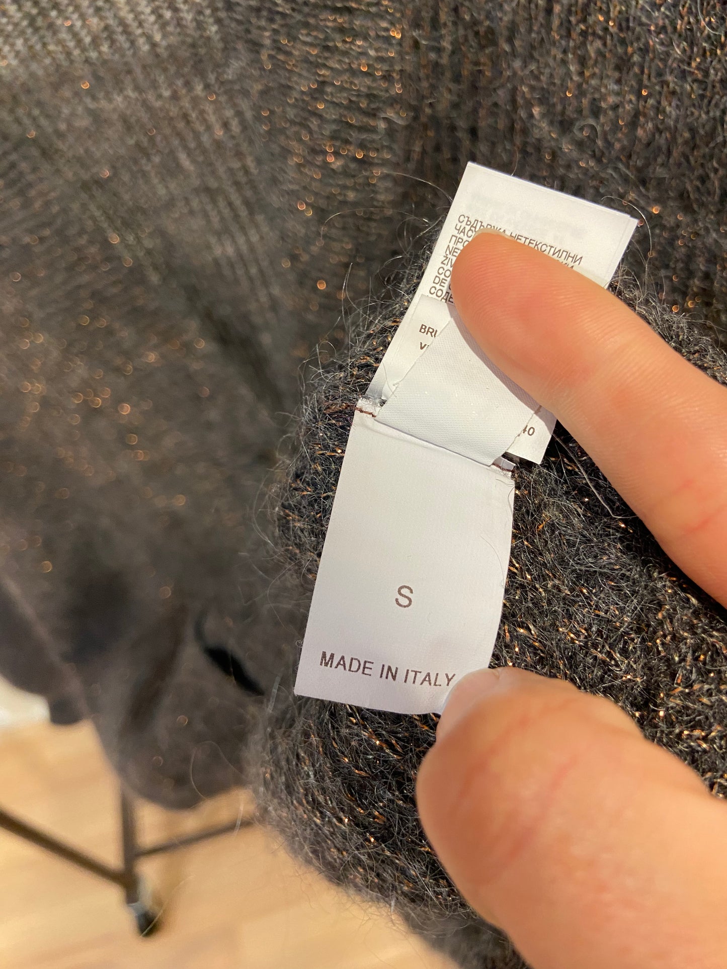 Brunello Cucinelli Mohair and Alpaca Sparkling Cardigan size S