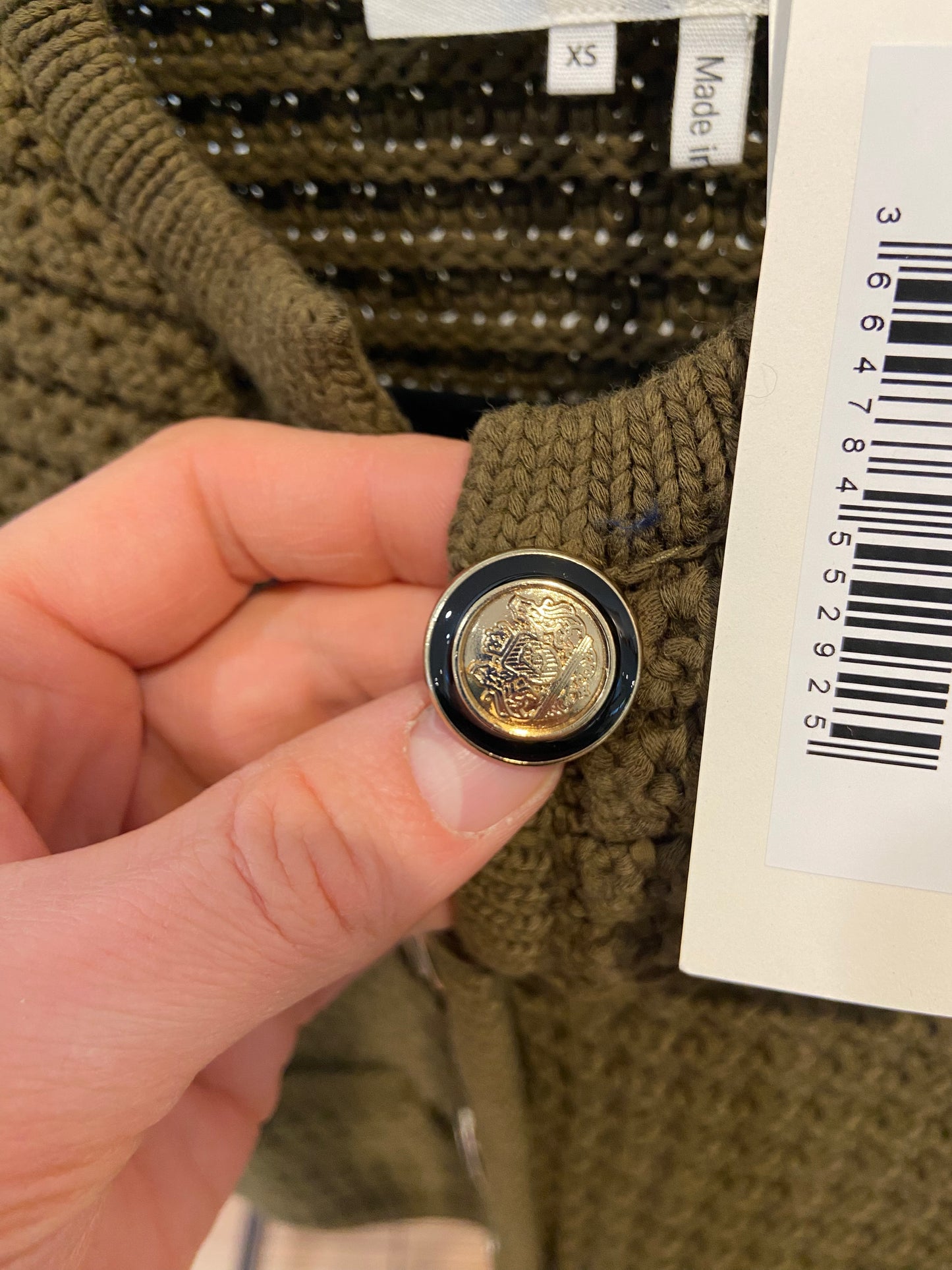 Ba&sh Gaspard Knit Jacket Olive size XS